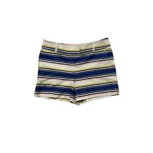 LOFT Riviera Striped Shorts Size 6 Cotton 4 Inseam Summer NWOT